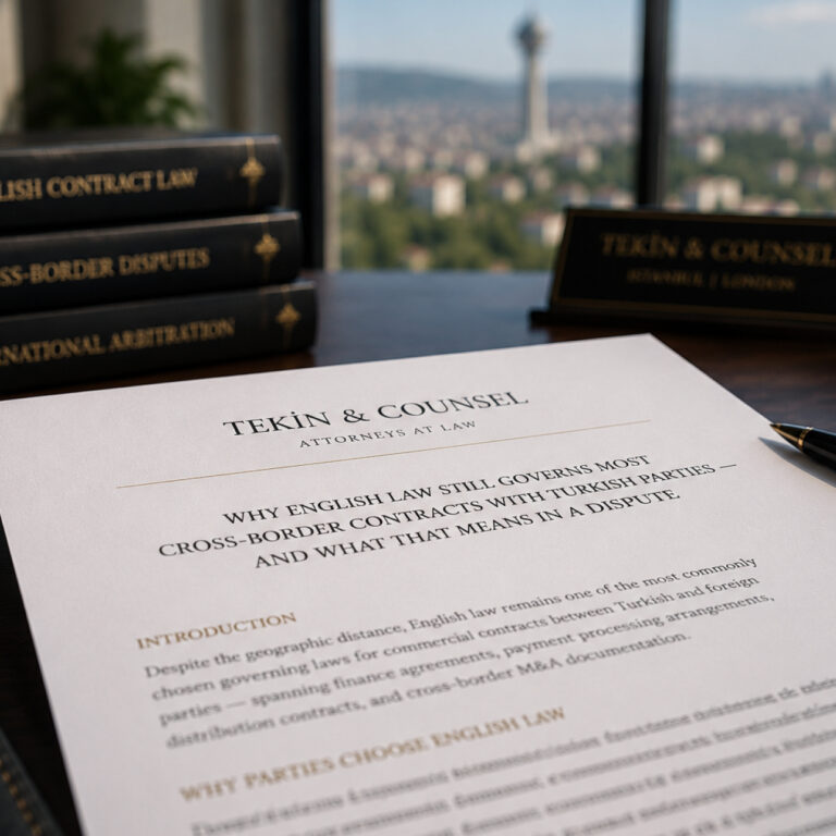 English Law Contract Turkey